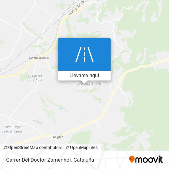 Mapa Carrer Del Doctor Zamenhof