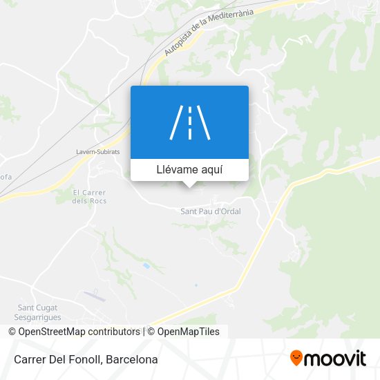 Mapa Carrer Del Fonoll