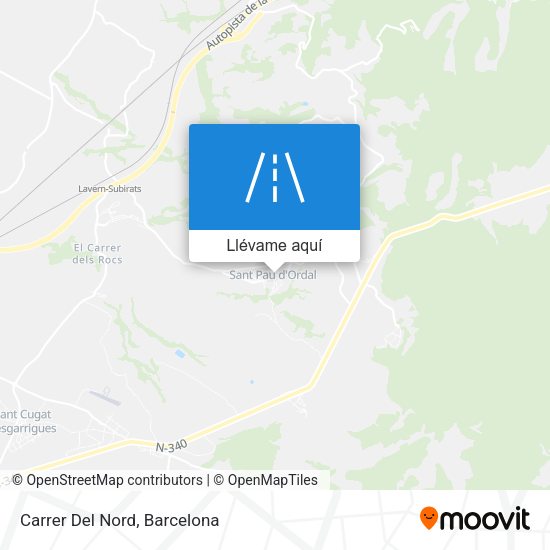 Mapa Carrer Del Nord