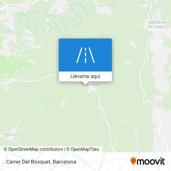 Mapa Carrer Del Bosquet