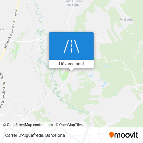 Mapa Carrer D'Aiguafreda