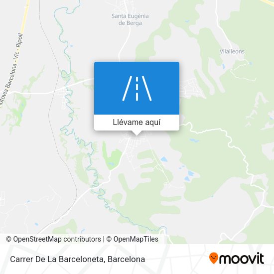 Mapa Carrer De La Barceloneta