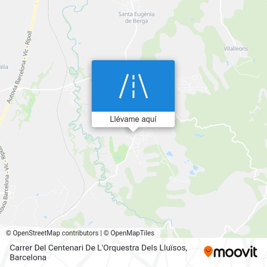 Mapa Carrer Del Centenari De L'Orquestra Dels Lluïsos