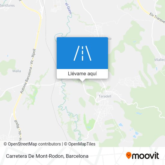 Mapa Carretera De Mont-Rodon