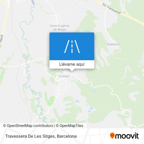 Mapa Travessera De Les Sitges