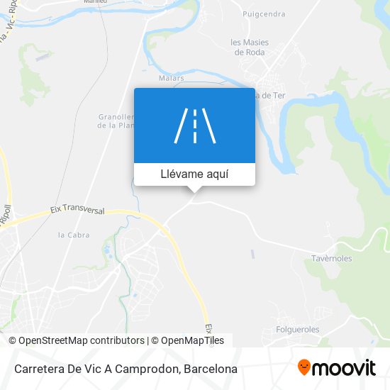 Mapa Carretera De Vic A Camprodon