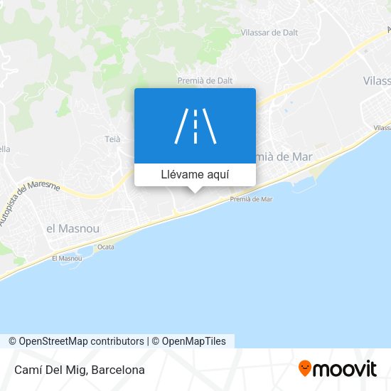 Mapa Camí Del Mig