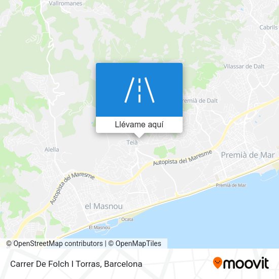 Mapa Carrer De Folch I Torras