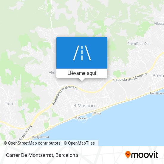 Mapa Carrer De Montserrat