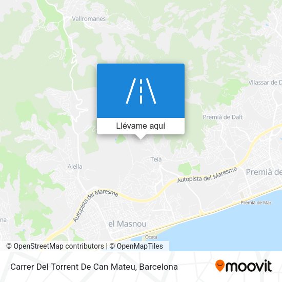 Mapa Carrer Del Torrent De Can Mateu