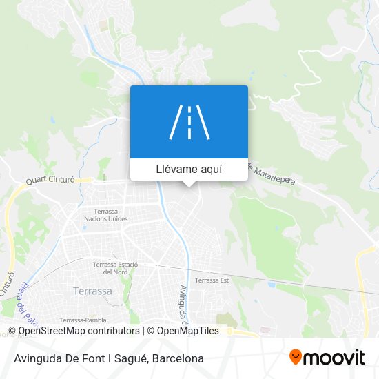 Mapa Avinguda De Font I Sagué