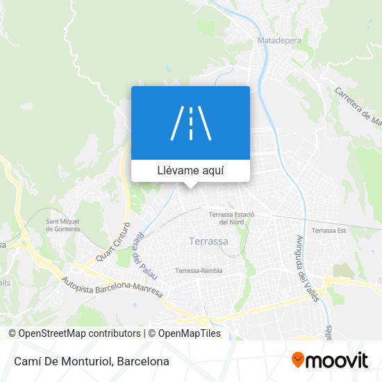 Mapa Camí De Monturiol