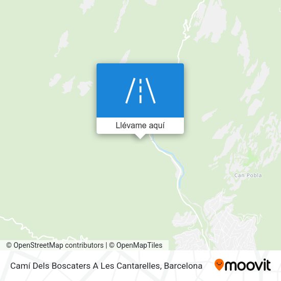 Mapa Camí Dels Boscaters A Les Cantarelles