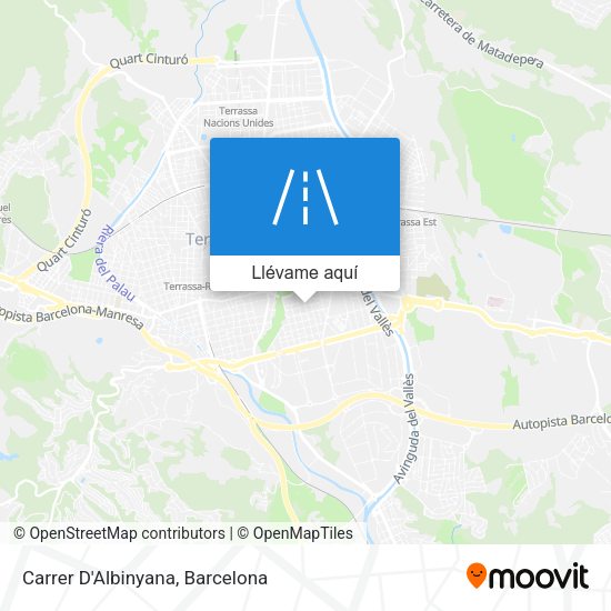 Mapa Carrer D'Albinyana