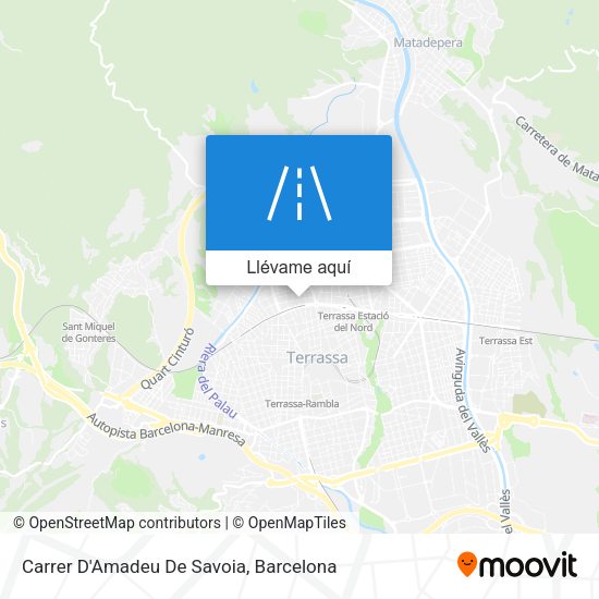 Mapa Carrer D'Amadeu De Savoia