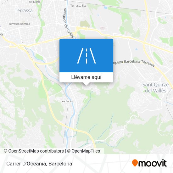 Mapa Carrer D'Oceania