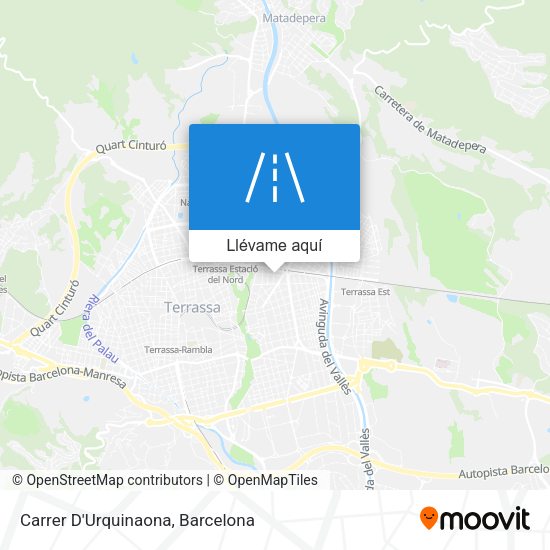 Mapa Carrer D'Urquinaona