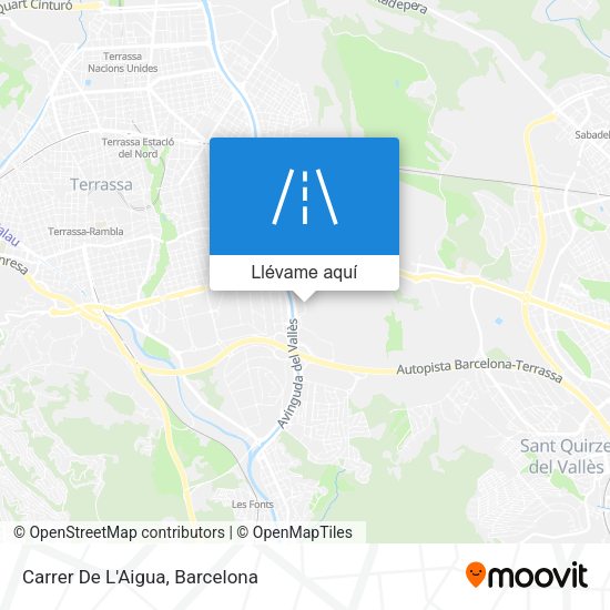 Mapa Carrer De L'Aigua