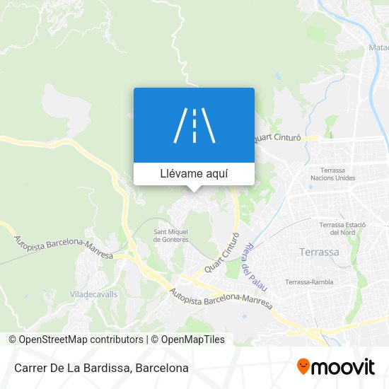 Mapa Carrer De La Bardissa