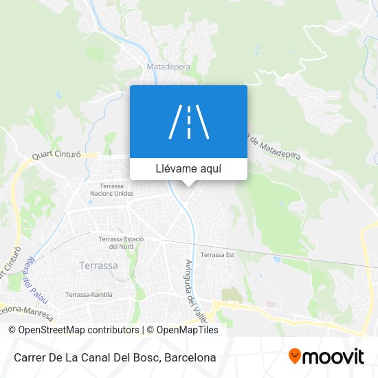 Mapa Carrer De La Canal Del Bosc