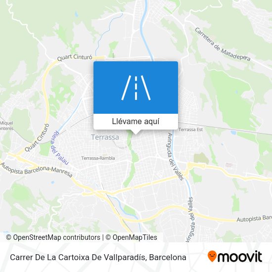Mapa Carrer De La Cartoixa De Vallparadís