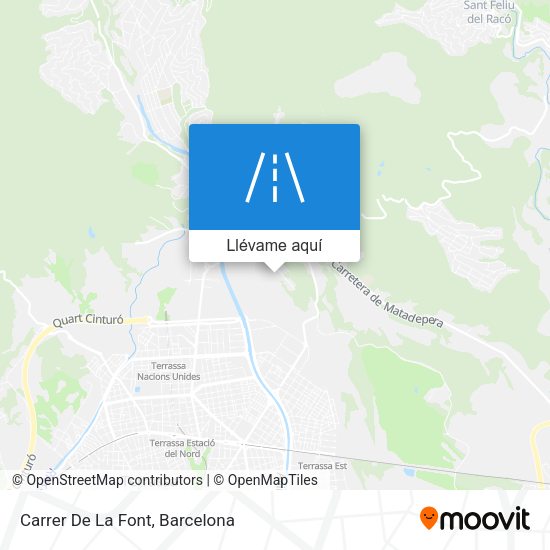 Mapa Carrer De La Font