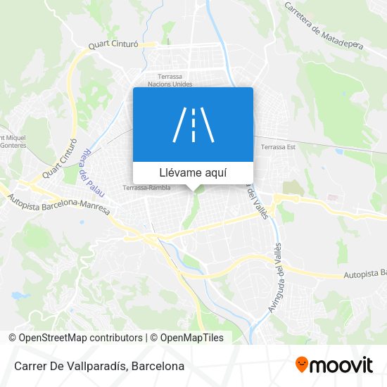 Mapa Carrer De Vallparadís
