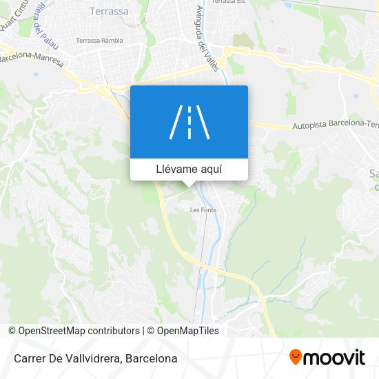 Mapa Carrer De Vallvidrera