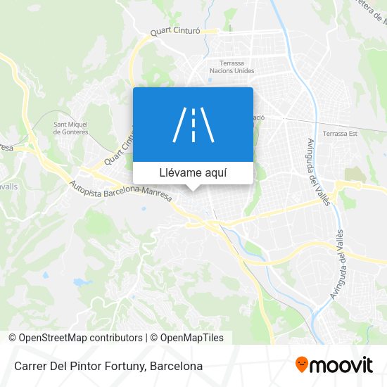 Mapa Carrer Del Pintor Fortuny