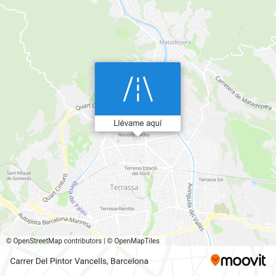 Mapa Carrer Del Pintor Vancells