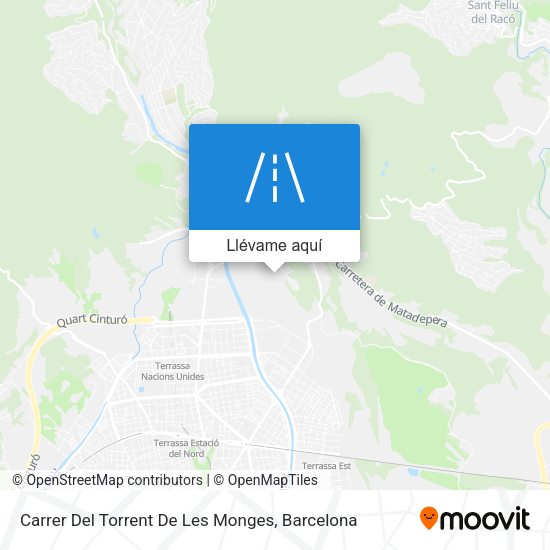 Mapa Carrer Del Torrent De Les Monges