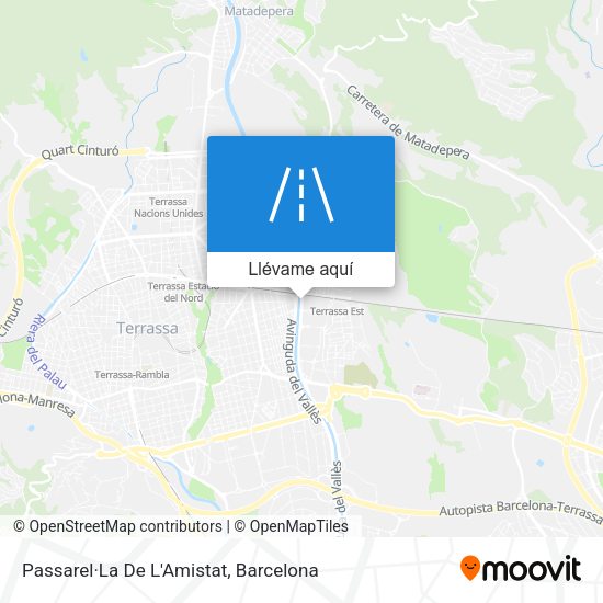 Mapa Passarel·La De L'Amistat