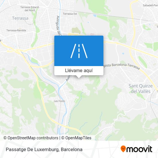 Mapa Passatge De Luxemburg