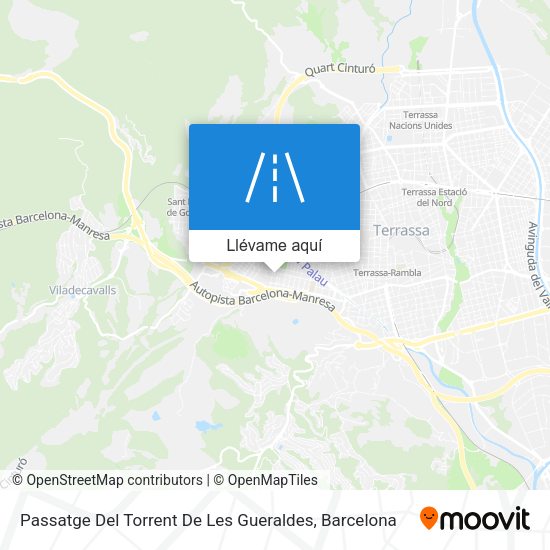 Mapa Passatge Del Torrent De Les Gueraldes