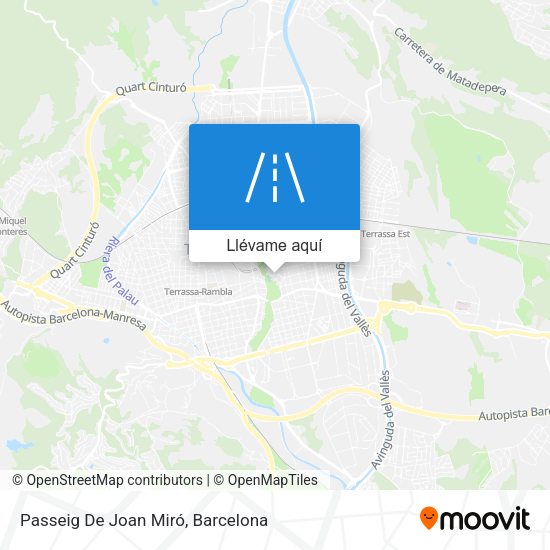 Mapa Passeig De Joan Miró