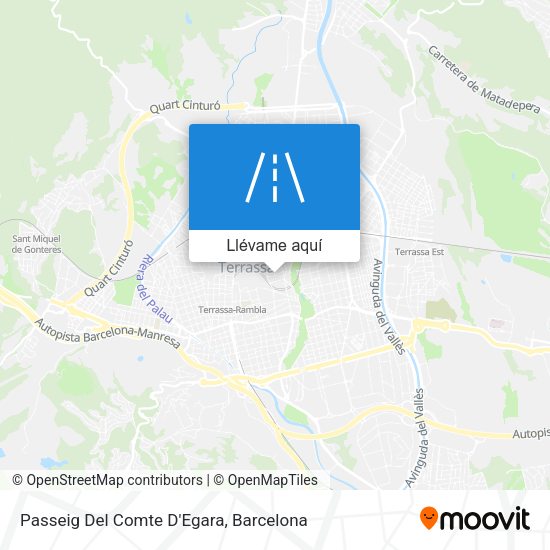 Mapa Passeig Del Comte D'Egara