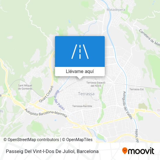 Mapa Passeig Del Vint-I-Dos De Juliol