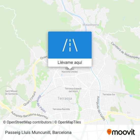 Mapa Passeig Lluís Muncunill