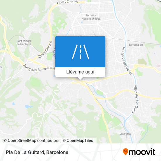 Mapa Pla De La Guitard