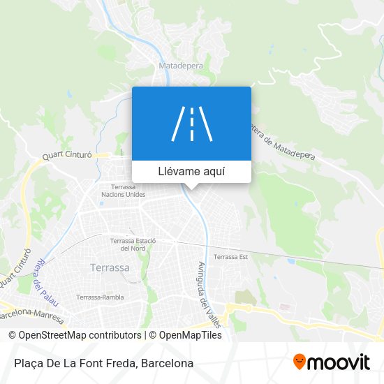 Mapa Plaça De La Font Freda