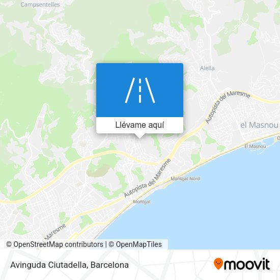 Mapa Avinguda Ciutadella