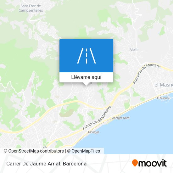 Mapa Carrer De Jaume Amat