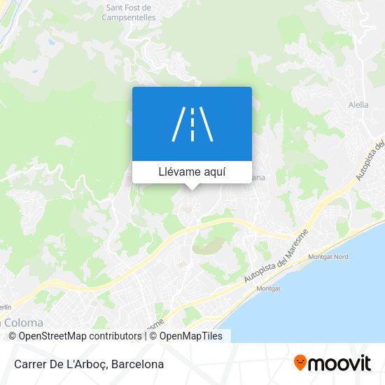 Mapa Carrer De L'Arboç