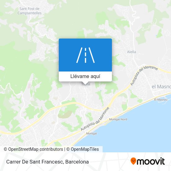 Mapa Carrer De Sant Francesc