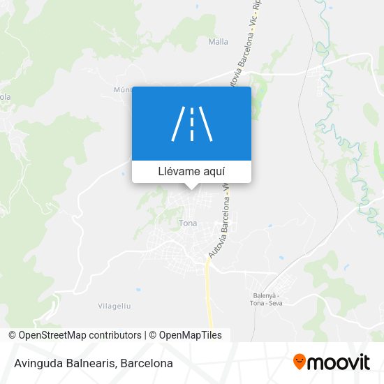 Mapa Avinguda Balnearis