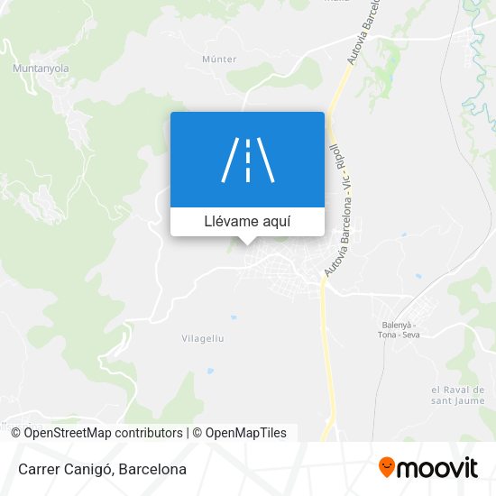 Mapa Carrer Canigó
