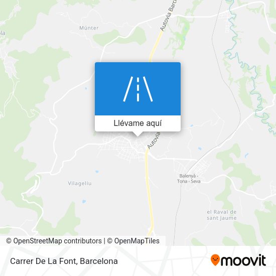 Mapa Carrer De La Font
