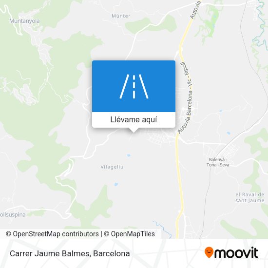 Mapa Carrer Jaume Balmes