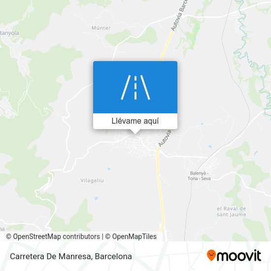 Mapa Carretera De Manresa