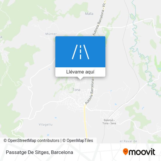 Mapa Passatge De Sitges